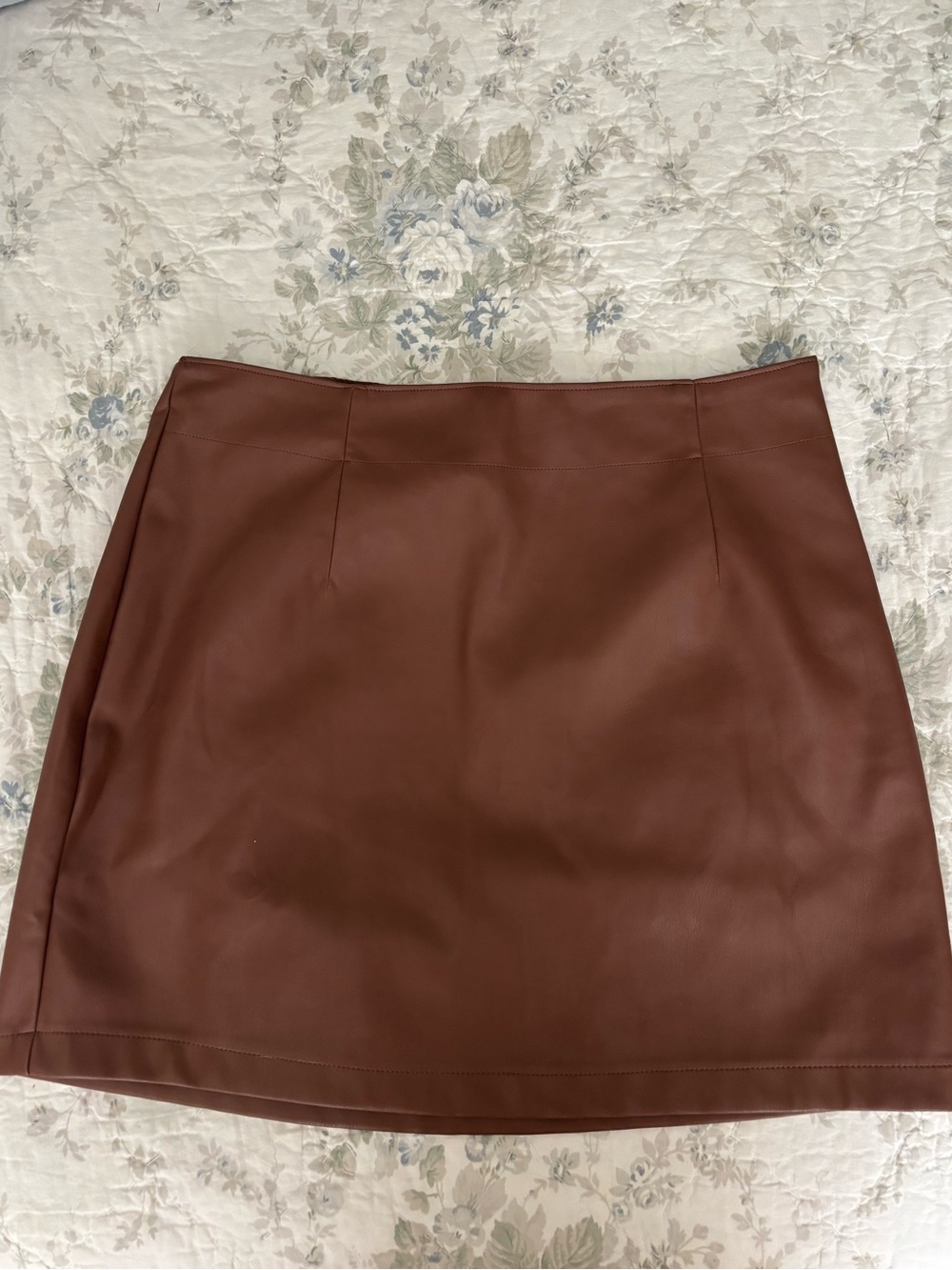 Faux Leather Mini Skirt
